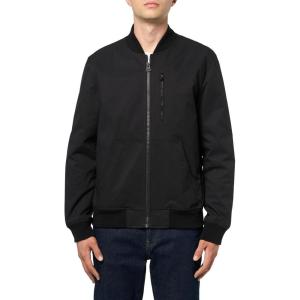 imageLevis Mens Rib Knit Bomber with Chest Zip PocketBlack