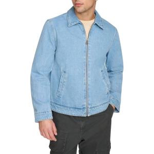imageLevis Mens Zip Front Denim JacketLight Wash Denim Classic