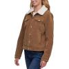 imageLevis Womens Classic Sherpa Lined Trucker JacketCognac Faux Shearling