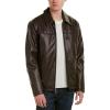 imageCole Haan Signature Mens FauxLeather JacketDark Brown