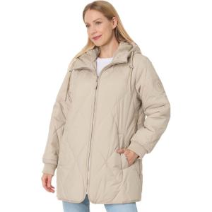 imageTommy Hilfiger Womens Zipup Quilted CoatChino