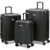 imageMarc New York Horizon 21quot Upright Luggage Black Carry OnBlack