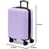 imageMarc New York Horizon 21quot Upright Luggage Black Carry OnLupin