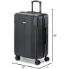 imageMarc New York Horizon 25quot Upright Luggage Lupin MediumBlack