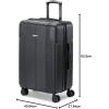 imageMarc New York Horizon 25quot Upright Luggage Lupin MediumBlack