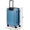 imageMarc New York Horizon 25quot Upright Luggage Lupin MediumStone Blue