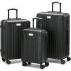 imageMarc New York Lotus 25quot Upright Luggage Blue Steel MediumBlack