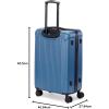 imageMarc New York Lotus 25quot Upright Luggage Blue Steel MediumBlue Steel