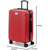 imageMarc New York Lotus 25quot Upright Luggage Blue Steel MediumFlame