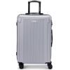 imageMarc New York Lotus 25quot Upright Luggage Blue Steel MediumSilver