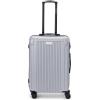 imageMarc New York Lotus 25quot Upright Luggage Blue Steel MediumSilver