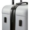 imageMarc New York Lotus 25quot Upright Luggage Blue Steel MediumSilver