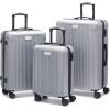 imageMarc New York Lotus 25quot Upright Luggage Blue Steel MediumSilver