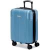 imageMarc New York Horizon 21quot Upright Luggage Black Carry OnStone Blue