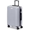 imageMarc New York Lotus 25quot Upright Luggage Blue Steel MediumSilver