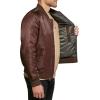 imageLevis Flight Satin Bomber JacketDark Brown Ma1 Filled