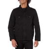 imageLevis Mens Washed Cotton Hooded Military Jacket Regular ampamp Big ampamp Tall SizesBlackQuilted Lining