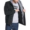 imageLevis Mens Washed Cotton Hooded Military Jacket Regular ampamp Big ampamp Tall SizesBlackSherpa Lined