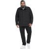 imageLevis Mens Washed Cotton Hooded Military Jacket Regular ampamp Big ampamp Tall SizesBlackSherpa Lined