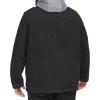 imageLevis Mens Washed Cotton Hooded Military Jacket Regular ampamp Big ampamp Tall SizesBlackSherpa Lined