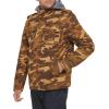 imageLevis Mens Washed Cotton Hooded Military Jacket Regular ampamp Big ampamp Tall SizesBrown CamoSherpa Lined