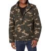 imageLevis Mens Washed Cotton Hooded Military Jacket Regular ampamp Big ampamp Tall SizesCamoQuilted Lining