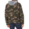 imageLevis Mens Washed Cotton Hooded Military Jacket Regular ampamp Big ampamp Tall SizesCamoQuilted Lining