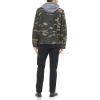 imageLevis Mens Washed Cotton Hooded Military Jacket Regular ampamp Big ampamp Tall SizesCamoQuilted Lining