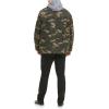 imageLevis Mens Washed Cotton Hooded Military Jacket Regular ampamp Big ampamp Tall SizesCamoSherpa Lined