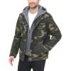 imageLevis Mens Washed Cotton Hooded Military Jacket Regular ampamp Big ampamp Tall SizesCamoSherpa Lined