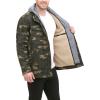 imageLevis Mens Washed Cotton Hooded Military Jacket Regular ampamp Big ampamp Tall SizesCamoSherpa Lined