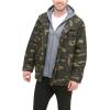 imageLevis Mens Washed Cotton Hooded Military Jacket Regular ampamp Big ampamp Tall SizesCamoSherpa Lined