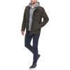 imageLevis Mens Washed Cotton Hooded Military Jacket Regular ampamp Big ampamp Tall SizesDark BrownQuilted Lining