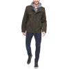 imageLevis Mens Washed Cotton Hooded Military Jacket Regular ampamp Big ampamp Tall SizesDark BrownSherpa Lined
