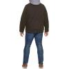 imageLevis Mens Washed Cotton Hooded Military Jacket Regular ampamp Big ampamp Tall SizesDark BrownSherpa Lined
