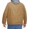 imageLevis Mens Washed Cotton Hooded Military Jacket Regular ampamp Big ampamp Tall SizesKhakiSherpa Lined