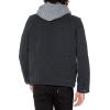 imageLevis Mens Washed Cotton Hooded Military Jacket Regular ampamp Big ampamp Tall SizesNavyQuilted Lining