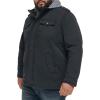 imageLevis Mens Washed Cotton Hooded Military Jacket Regular ampamp Big ampamp Tall SizesNavySherpa Lined