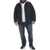 imageLevis Mens Washed Cotton Hooded Military Jacket Regular ampamp Big ampamp Tall SizesNavySherpa Lined