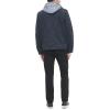 imageLevis Mens Washed Cotton Hooded Military Jacket Regular ampamp Big ampamp Tall SizesNavySherpa Lined