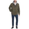 imageLevis Mens Washed Cotton Hooded Military Jacket Regular ampamp Big ampamp Tall SizesOliveQuilted Lining