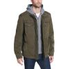 imageLevis Mens Washed Cotton Hooded Military Jacket Regular ampamp Big ampamp Tall SizesOliveSherpa Lined