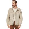 imageLevis Mens Washed Cotton Hooded Military Jacket Regular ampamp Big ampamp Tall SizesStoneSherpa Lined