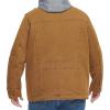 imageLevis Mens Washed Cotton Hooded Military Jacket Regular ampamp Big ampamp Tall SizesWorker BrownSherpa Lined