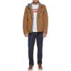 imageLevis Mens Washed Cotton Hooded Military Jacket Regular ampamp Big ampamp Tall SizesWorker BrownSherpa Lined