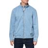 imageLevis Mens Cotton Canvas Harrington JacketLight Wash Denim