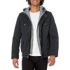 imageLevis Mens Washed Cotton Hooded Military Jacket Regular ampamp Big ampamp Tall SizesNavyQuilted Lining