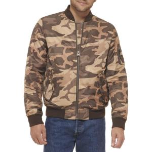 imageLevis Flight Satin Bomber JacketBrown Camo Ma1 Filled