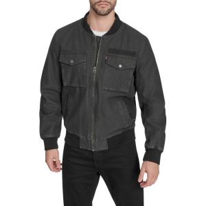 imageLevis Flight Satin Bomber JacketCharcoal Cotton