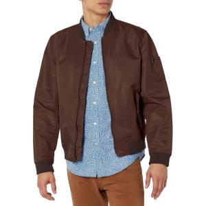 imageLevis Flight Satin Bomber JacketChocolate Brown Filled